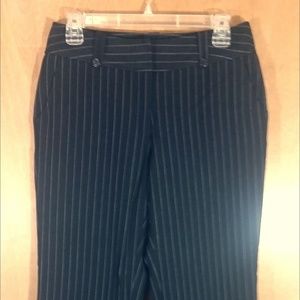 Black pinstripe dress pants